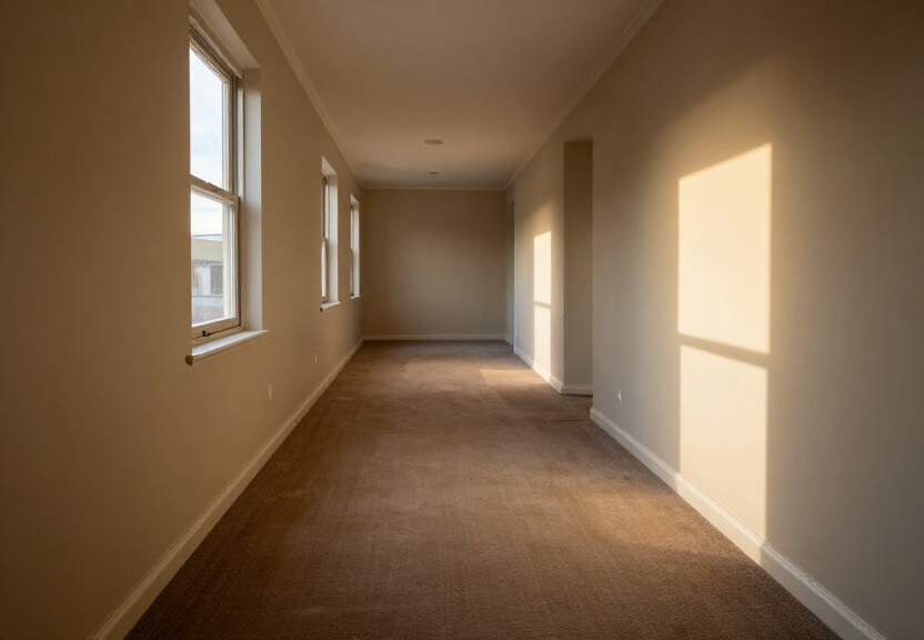Restored living room in Auburn with dry carpet and clean walls