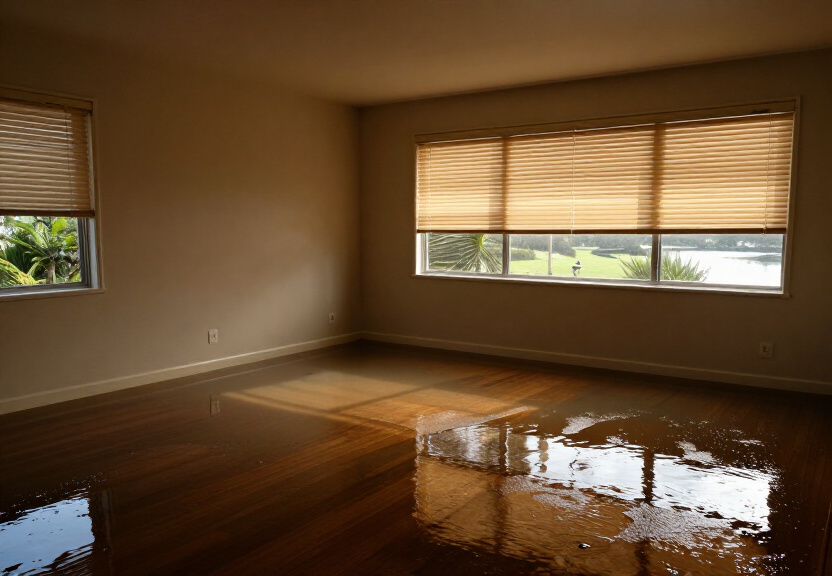 Commercial office in Auburn with water damage to ceiling and flooring
